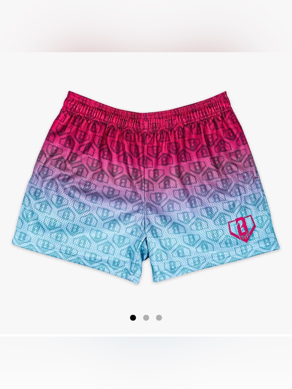ADULT NWT Baseball Lifestyle 101 BL101 Men’s Cotton Candy Gradient Short L blue